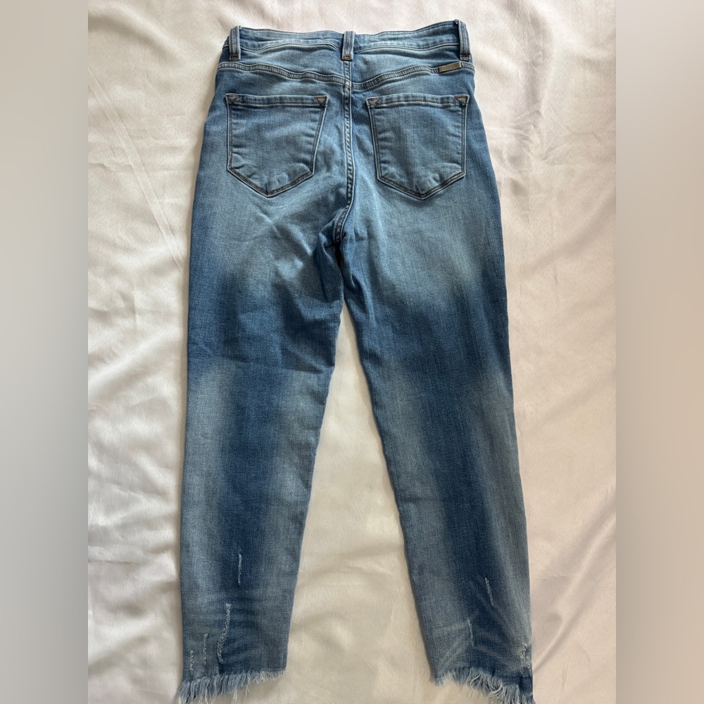 KanCan Baleria Crop Skinny Jeans Medium Blue sauce 5 / 26 EUC - Picture 4 of 6